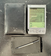 Handspring Visor Silver Portable PDA Organizer Palm Pilot Tested