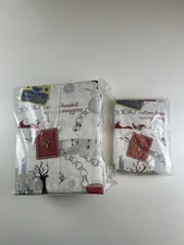 Pottery Barn Elf Sheet Set -  King - Holiday Festive Buddy + 2 King Pillowcases-