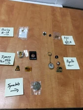 Vintage NASA Space Shuttle Apollo KSC Spacelab Pins Lot of 13