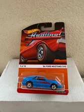 Hot Wheels Redline '84 Ford Mustang SVO #9/18 Blue D92