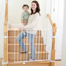 Regalo Extra Tall Top Of Stairs Gate with Mounting Kit 1235 DS - White