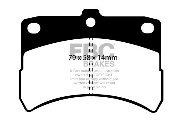 EBC DP1335 BRAKE PAD SET DISC BRAKE Front