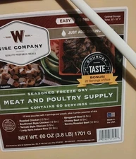 Wise Emergency Freeze Dried Beef and Poultry Recipe