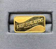 1977 GOLD .999 FINE EAST MALARTIC GOLD MINE QUEBEC, CANADA 2.7 GRAMS BAR 6911.88 per troy oz