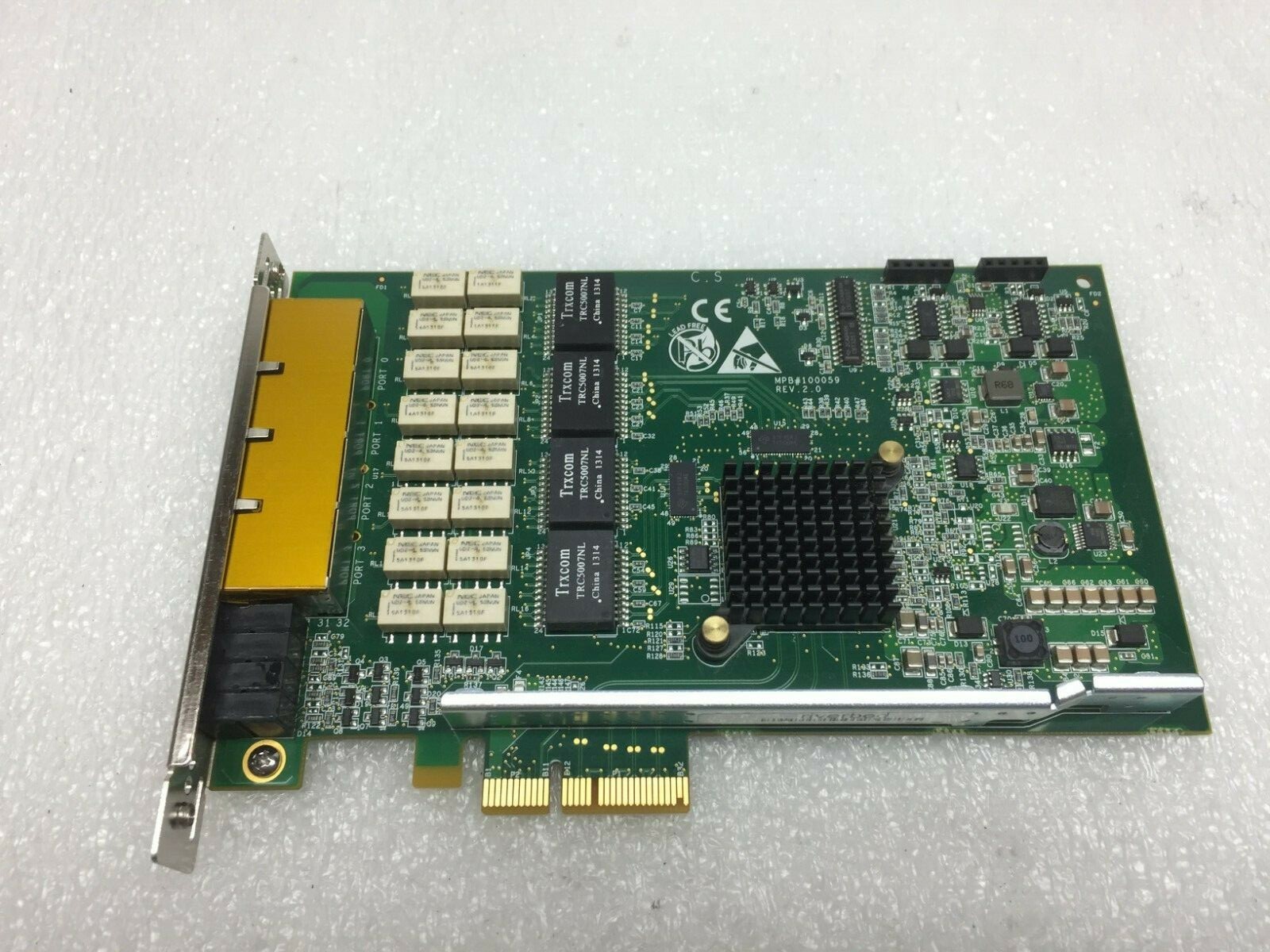 RIVERBED 410-00047-01 Quad Port Gigabit Bypass PCIE Network Card Free Shipping!!