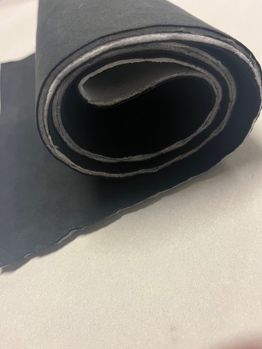 Alcantara schwarz 9002 mit 3 mm Schaum Kaschiert 140 cm breit 70 cm lang