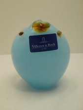 VINTAGE VILLEROY & BOCH ART GLASS STATUE BIRD FIGURINE