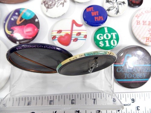 LOTE de 16 botones pinbacks de colección 1982 "I SAW ET" y otras 15 insignias 1976 - 1990s - Imagen 4 de 4