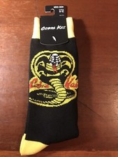 Netflix Cobra Kai No Mercy Crew Socks NEW /w Tags