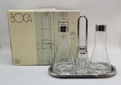 ICM ''Boca''  1980's Postmodern ''Oliera'' Cruet Stand, Italy, NOS