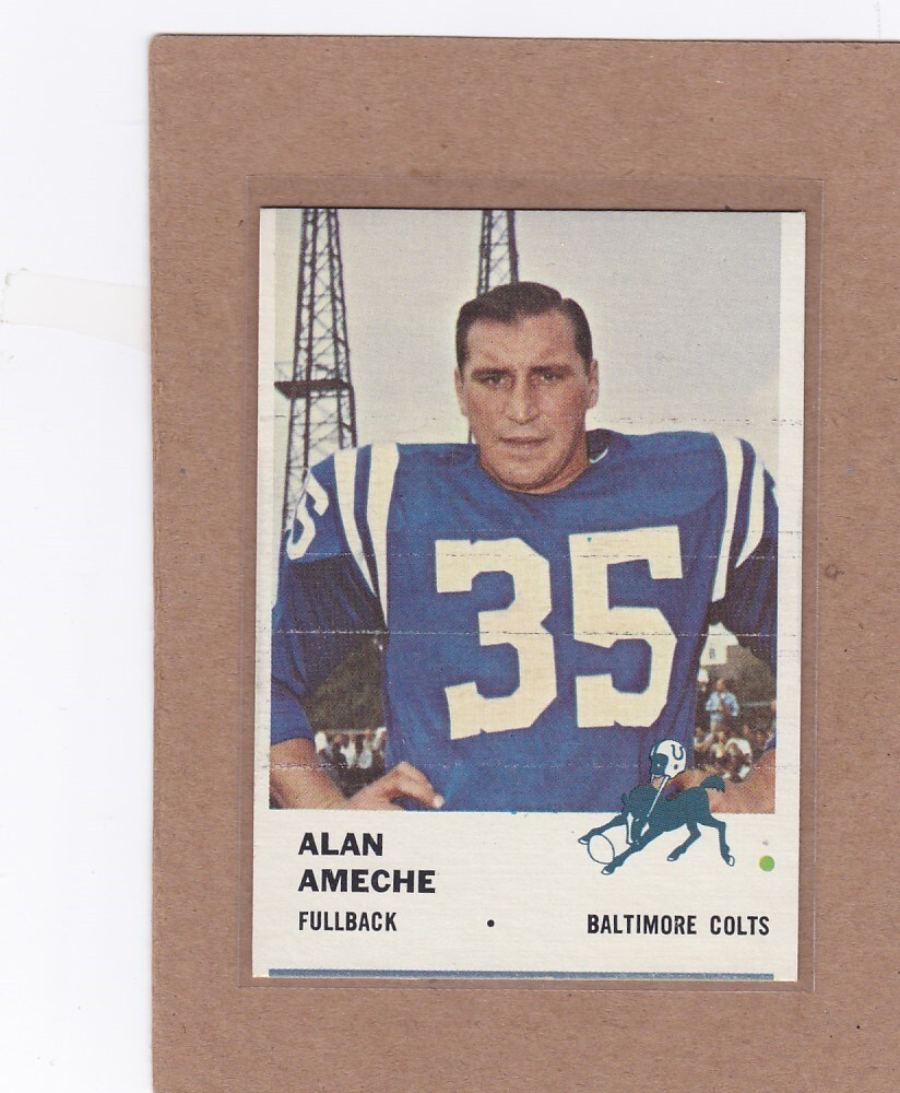 1961 FLEER FOOTBALL ALAN AMECHE #31 COLTS NM *A28615