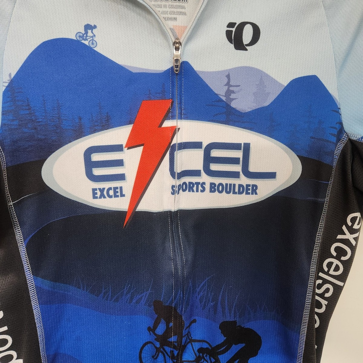 Pearl Izumi Full Zip Cycling Jersey Men's Medium * Mud Stain 0770