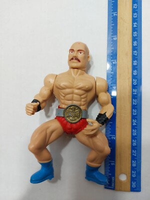 Vintage MOTU Galaxy Warriors ? Fighters ? Wrestling ? Figure W/ Belt A80 Iron 