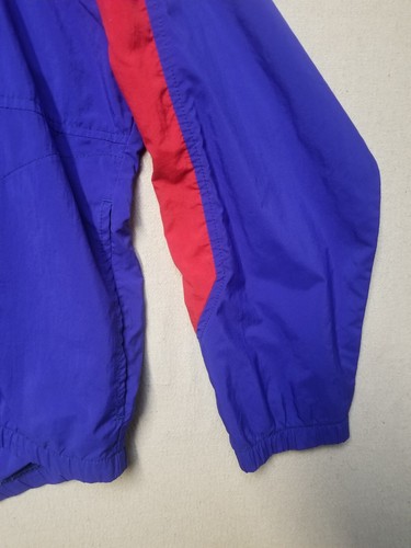 80's Tinley Lined Windbreaker Jacket Adult L purple Full Zip Nylon - Picture 19 of 24