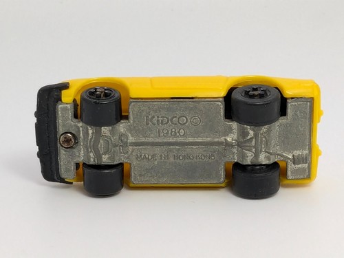 Vintage 1980s Kidco Datsun 280-ZX Yellow Burnin' Key Car 5 Dot Wheel Variation - Picture 5 of 6