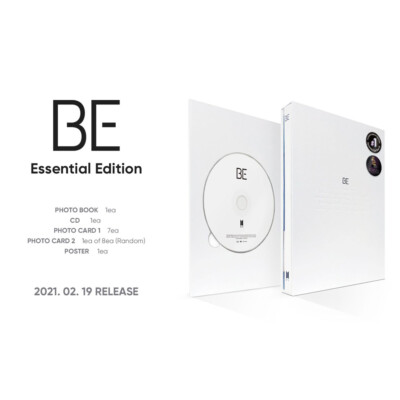 BTS BE Essential Edition CD+Photobook+Photocard+Etc+Tracking Number