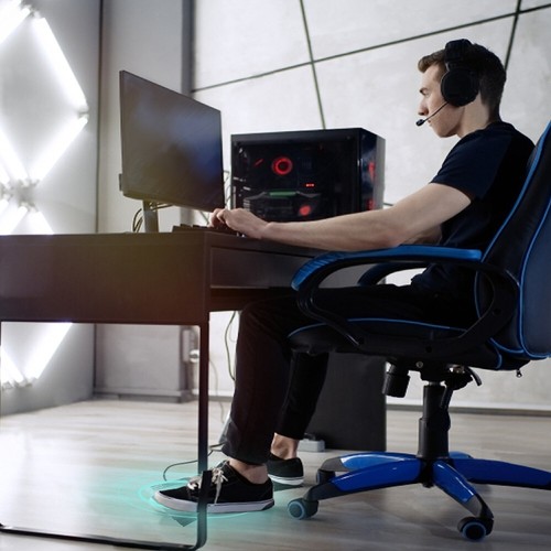 USB 3-Key Foot Switc, ProgrammableKeyboard/Mouse/Game Controls, Silent Optical - Picture 6 of 6