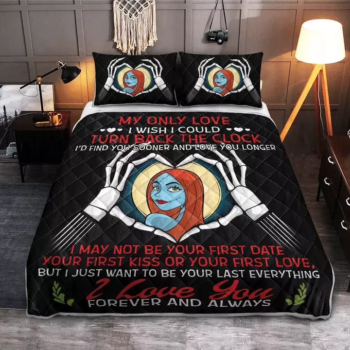 The Nightmare Before Christmas Jack Sally My Only Love 3D Bedding Set