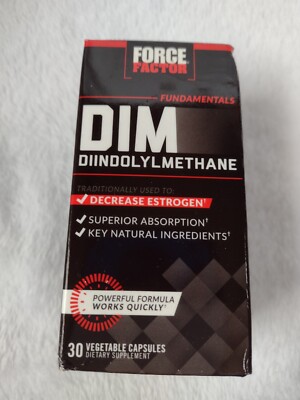 Force Factor DIM Diindolylmethane 30 Caps Exp 2/2025