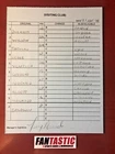 1998 Chicago White Sox Opening Day Game Used Lineup Card  22Sept98 vs Twins