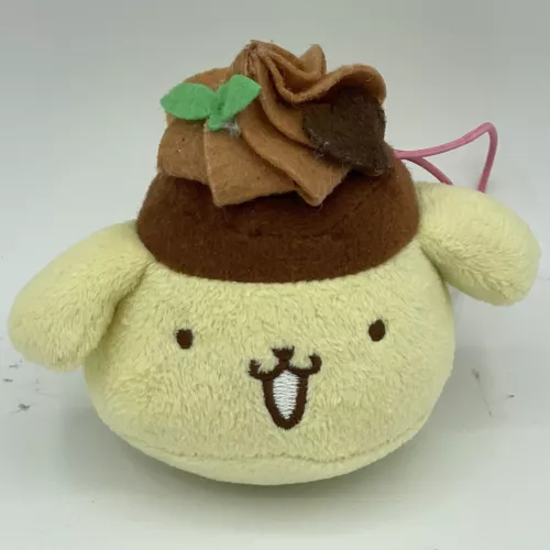 Sanrio Pompompurin Plush 2013 Bag Hanger Charm Key Holder Hello Kitty