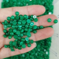 100pcs Natural Malaysian Jade Stone 5mm Round Cab Cabochon DIY Jewelry Making