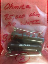 B20J95K OHMITE 95,000 OHM 20 WATT RESISTORS 2 PCS