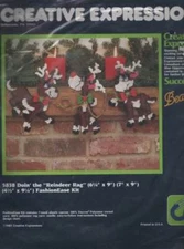 NOS!!! PLASTIC CANVAS KIT DOIN' THE "REINDEER RAG" SUPER CUTE!!!