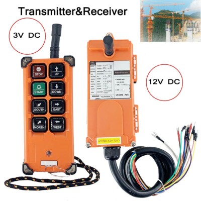 12-24V Wireless Industrial Remote Control for Transmitter & Receiver Hoist Crane