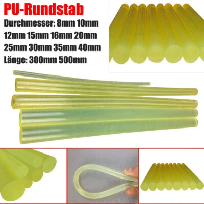 PU-Polyurethan-Rundstab Elastischer Stab, Durchmesser 8-40mm, Länge 300mm 500mm - Bild 1 von 4