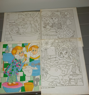 * ARTEX 3513 KIDS IN THE BATHROOM  Picture to paint (tri chem)