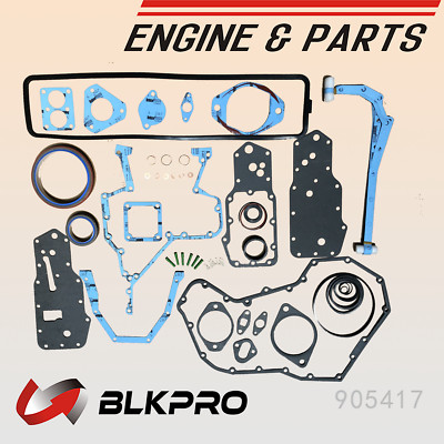 Lower Engine Gasket Set For Dodge RAM Cummins 5.9L VP44 ISB 98.5-02 - BLKPRO