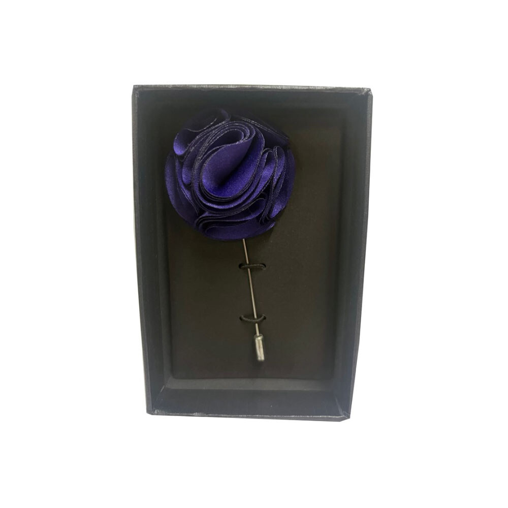 New Men's Suit brooch chest Rose flower lapel pin formal wedding prom Purple