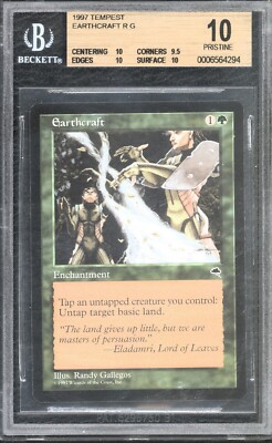MTG Magic Gathering Earthcraft Beckett BGS 10 Reserve List psa cgc
