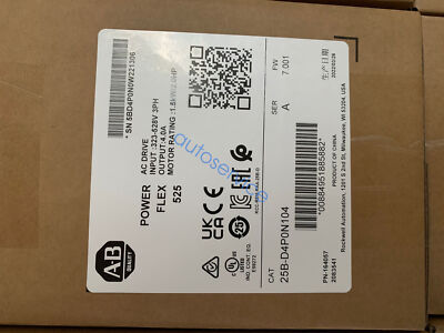 2022 NEW Sealed 25B-D4P0N104 PowerFlex 525 AC Drive 1.5kW 2Hp fast shipping#L
