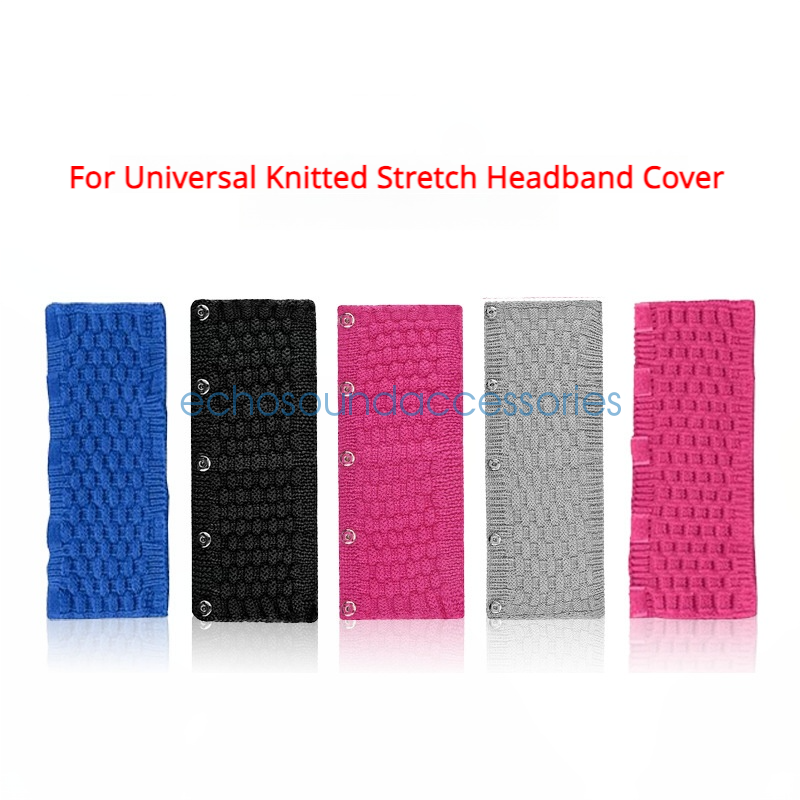 Stretchable Knit Headband Cover for Over-Ear Headphones Dustproof Replacement