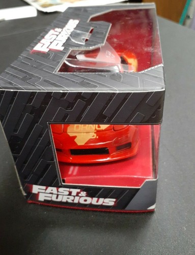 JADA TOYS.. FAST AND FURIOUS.. ORANGE JLS MAZDA RX 7.. DIECAST.. NEW - Picture 3 of 4