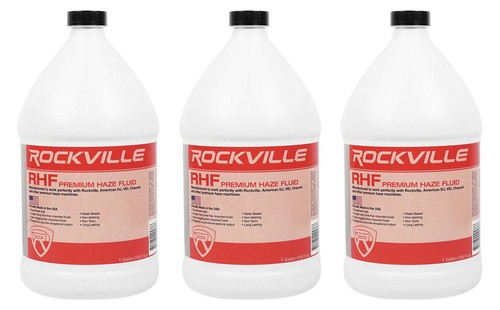 (3) Galones Rockville RHF Máquina de neblina a base de agua Jugo fluido Sin obstrucciones - Imagen 1 de 2
