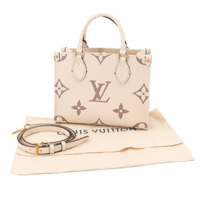 LOUIS VUITTON Bicolor Monogram Empreinte Onthego PM Tote Bag