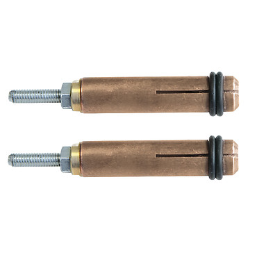 SET OF 2 STUD HOLDER CHUCKS 4MM Carrozzeria officina riparazione 049000 GYS