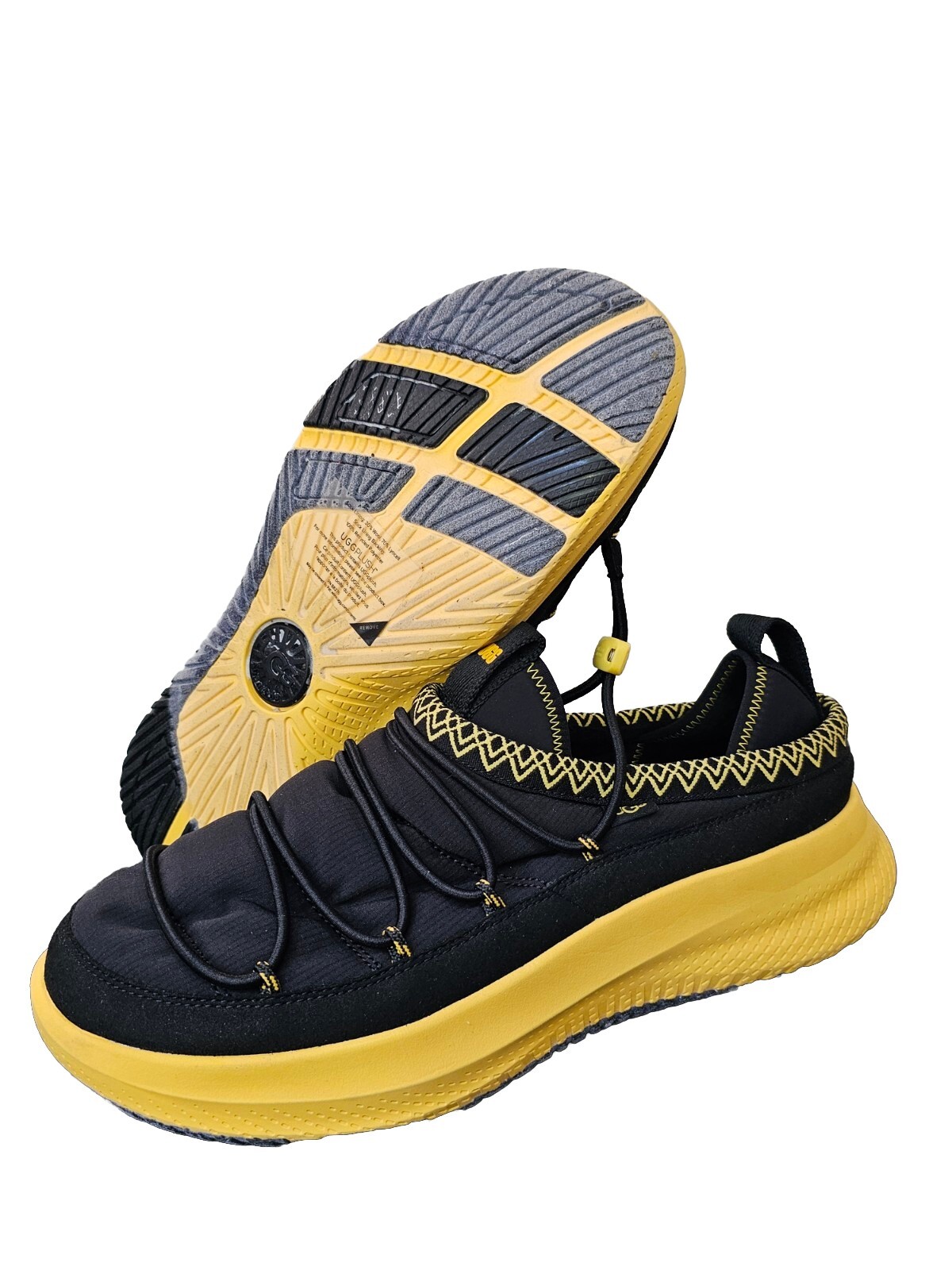 PANTOFOLA D’ORO Nuove scarpe UGG Tasman Slipper Sneaker Nero Giallo 3M THINSULATE Uomo Taglia 11