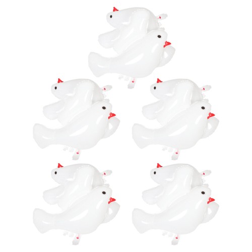 10 Pcs Peace Dove Balloon Newborn Bride Balloons White for Decor - 第 12/12 張圖片
