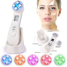 5 In1 Multifunctional Portable Facial Massager LED Photon Therapy Beauty Device