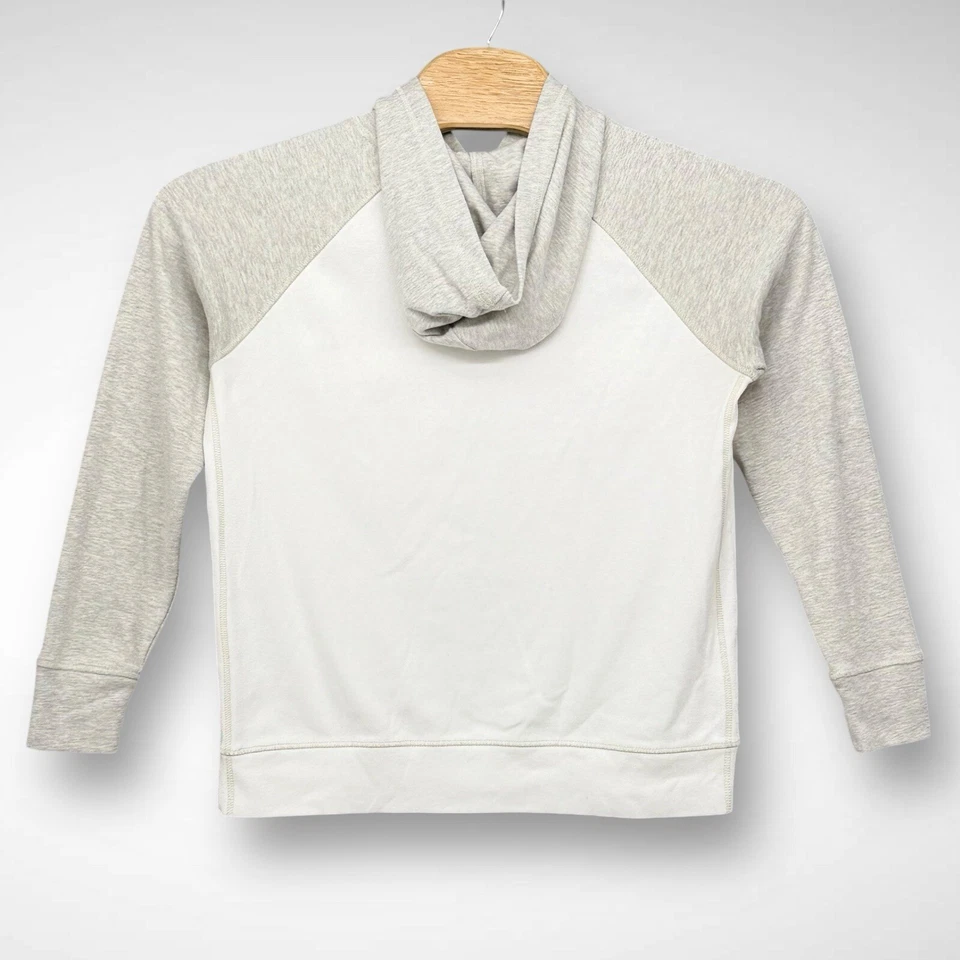 Sudadera con capucha de béisbol Eddie Bauer para mujer grande gris blanco Legend Wash Gorpcore Foto 2 de 4