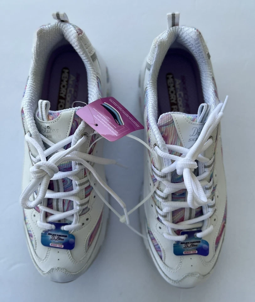 Skechers D’Lites Memory Foam Air-Cooled New without Box Size 10 Multicolor - Image 2 of 4