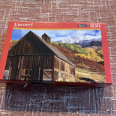 NEW Vintage Barn  500 Pc Jigsaw Puzzle Encore Rose Art