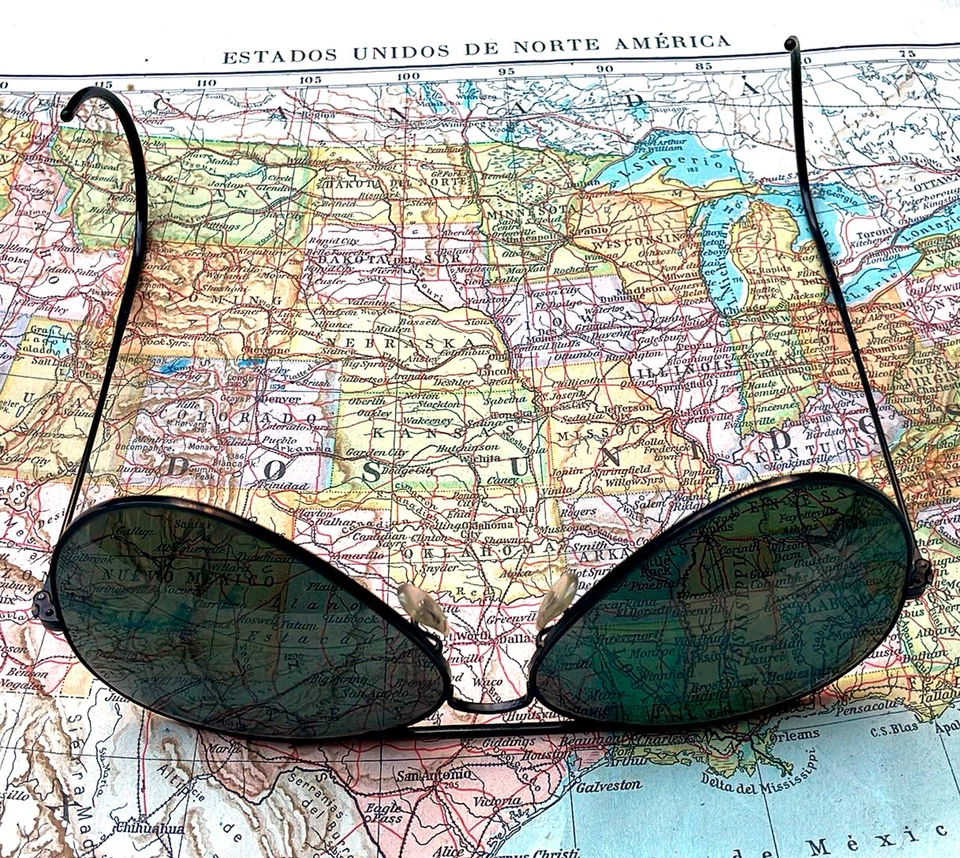 Vintage Ray-Ban B&L Lunettes de Soleil Avec / Original Cuir Rouge Étui, 80 `S ( - Photo 3/4