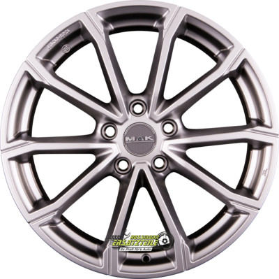 2x Mak DaVinci matt titan 7.5x18 ET50 - LK5/112 ML57.1 Felge Alu