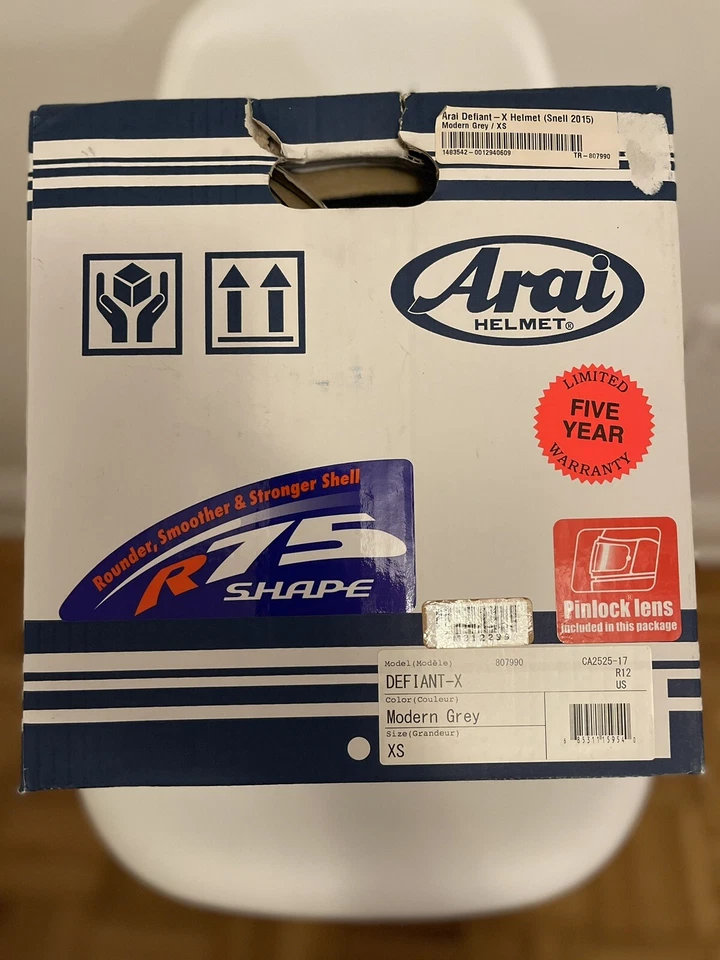 Arai defiant-x XS in modern grey - New - Image 2 of 4