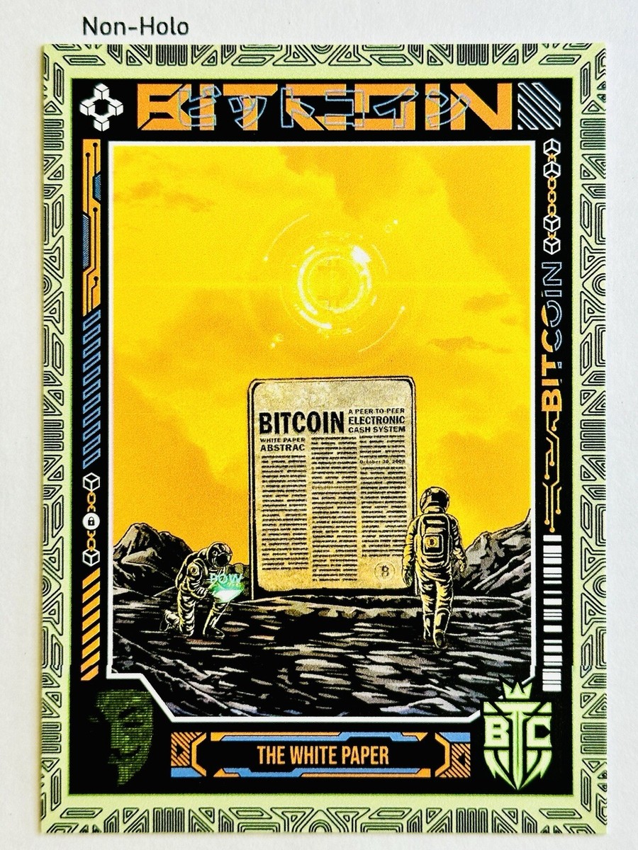 WHITE PAPER #6 2024 Bitcoin Trading Cards BTCTC Spirit Of Satoshi SOS BASE  /556 | eBay